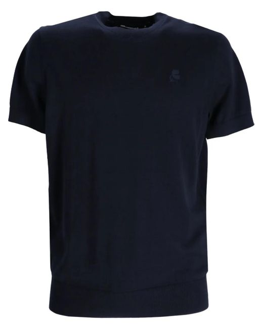 メンズ Karl Lagerfeld コットン Tシャツ Black