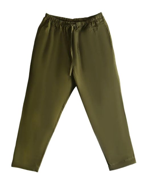 Casey Casey Green Tippy Elastic-Waist Drawstring Trousers