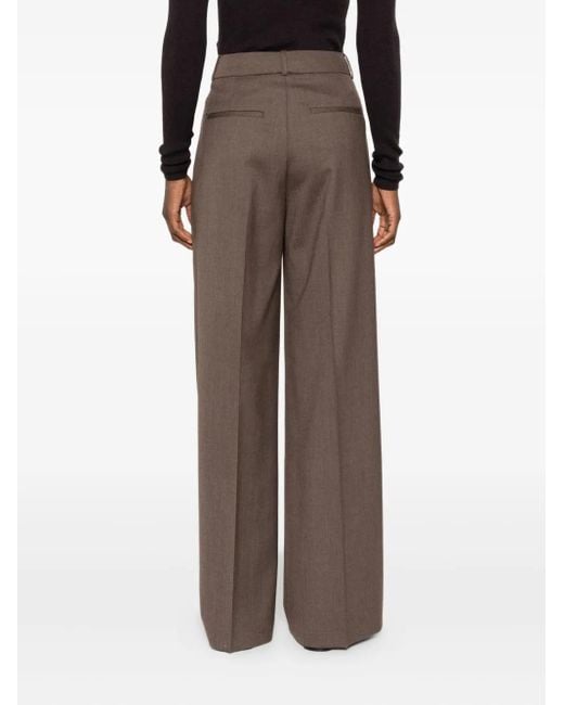 Peserico Brown Wide-Leg Trousers