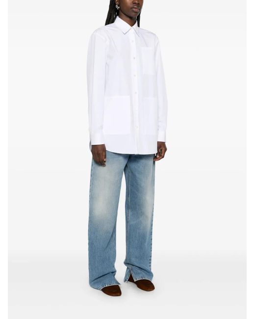 Gucci White Cotton Shirt