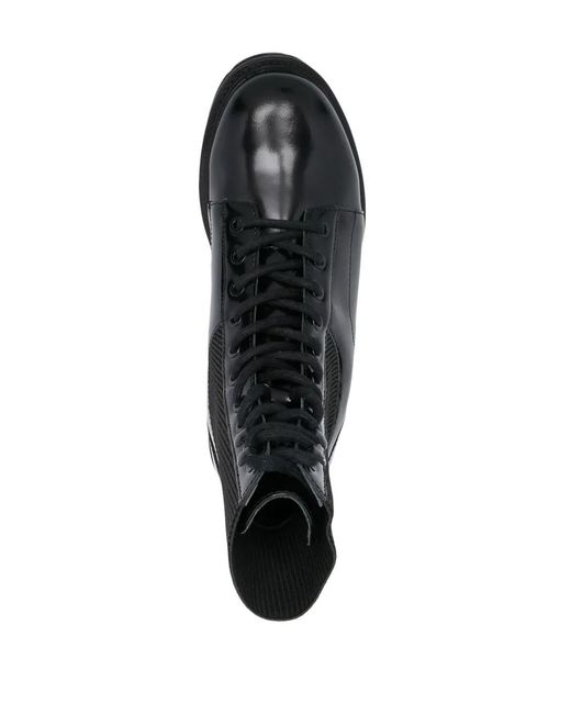 DIESEL Black D-Alabhama Panelled Ankle Boots