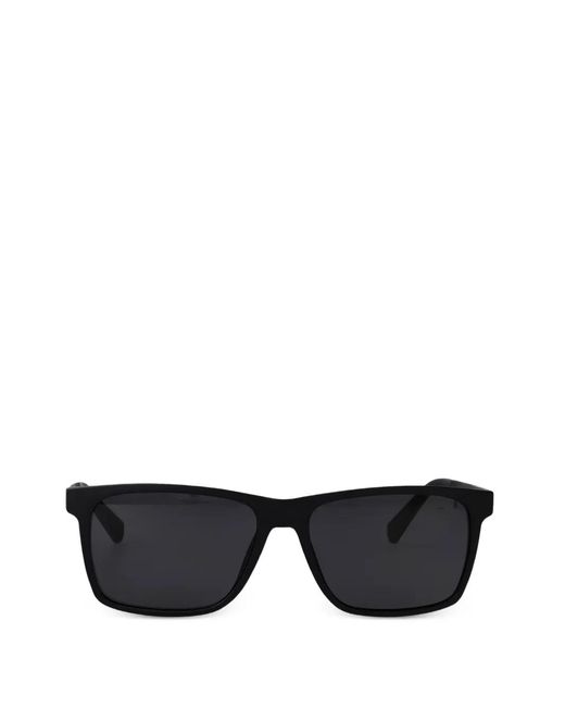 Calvin Klein Black Logo-Plaque Sunglasses for men