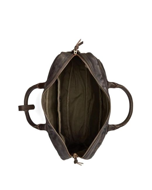 RRL Medium Leren Aktetas in het Black voor heren