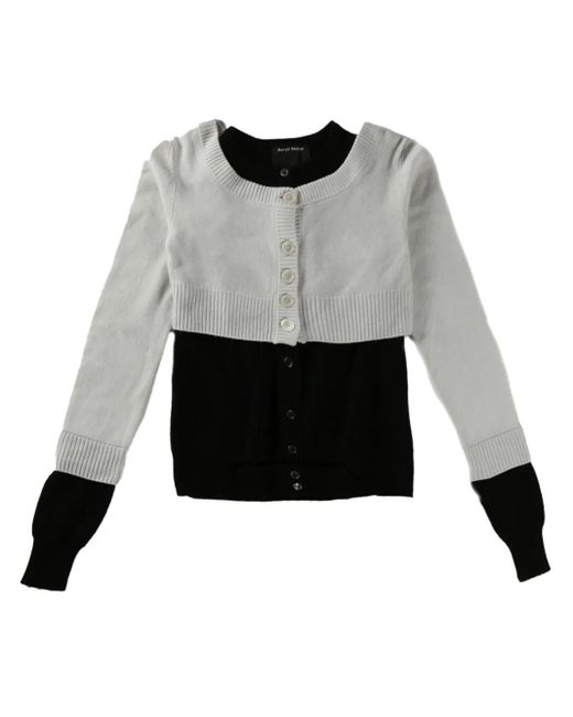 MERYLL ROGGE Layered Cardigan Gray