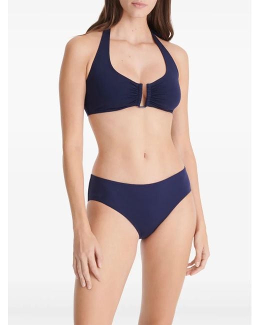 Top De Bikini Dédicace Eres de color Blue