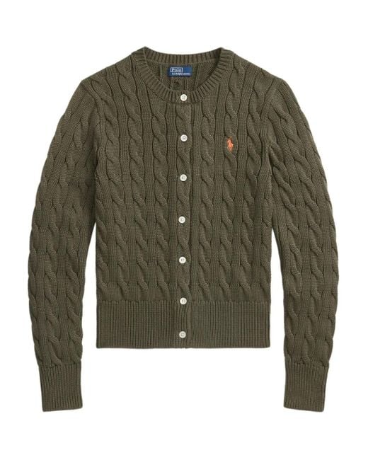 Polo Ralph Lauren Green Crew Neck Cardigan