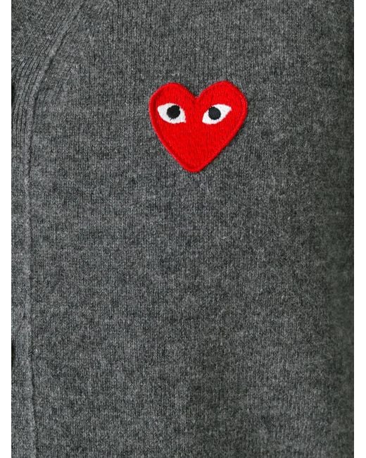 COMME DES GARÇONS PLAY Gray Cardigans for men