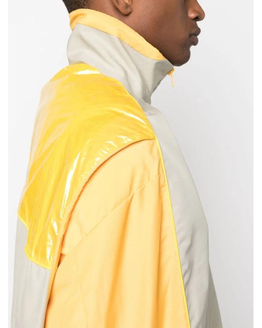 Robyn Lynch Natural Colour-Block Zip-Fastening Jacket for men