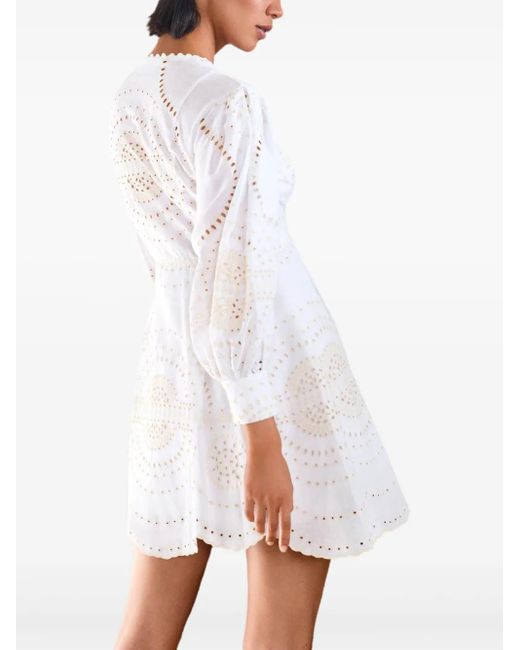 Charo Ruiz White Ashai Mini Dress