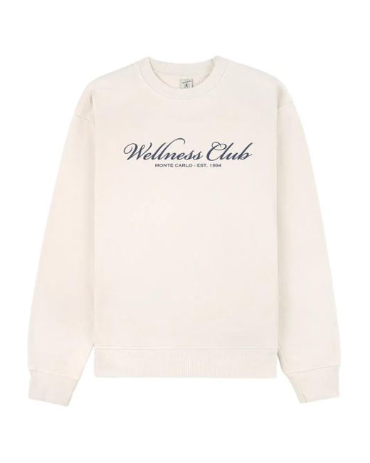 Sporty & Rich White Wellness Club Sweatshirt