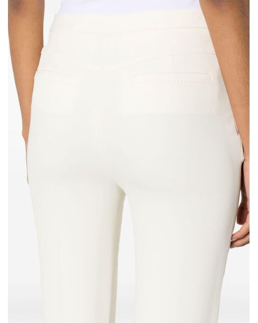 Etro White High-waist Flared Trousers