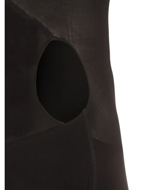 Abito Midi Con Stampa A Fiori di Jean Paul Gaultier in Black