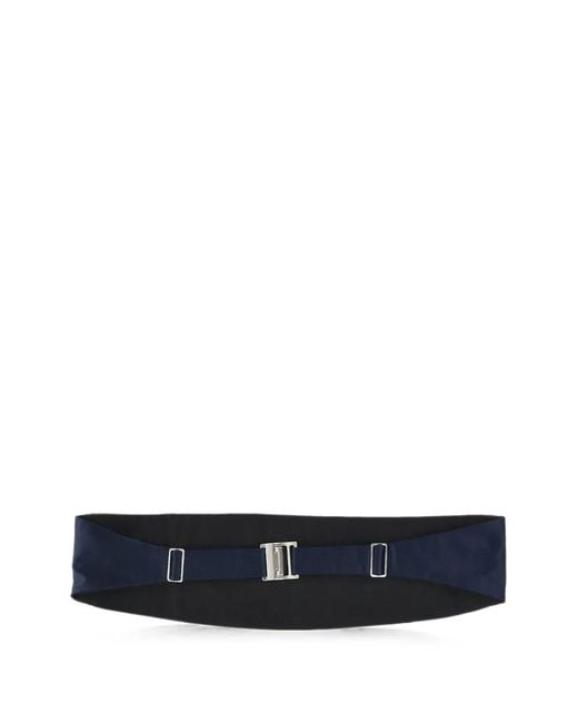 Corneliani Blue Pleated Satin Cummerbund for men