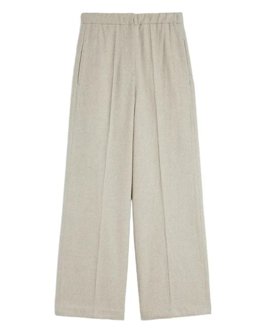 Jil Sander Flanellen Broek in het White
