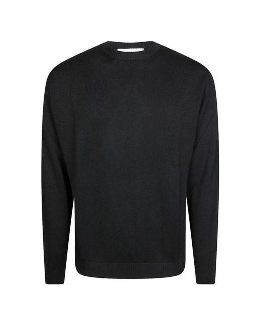Daniele Fiesoli Black Fine-Knit Jumper for men