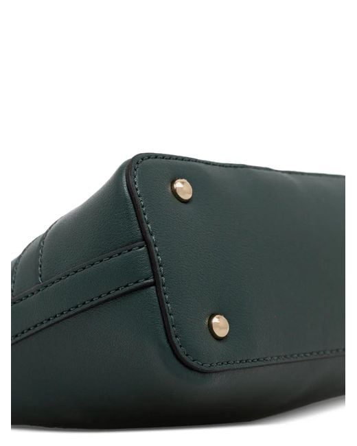 Guess Green Logo-Plaque Shoulder Bag