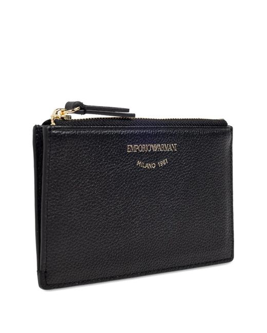 Emporio Armani Black Leather Card Case