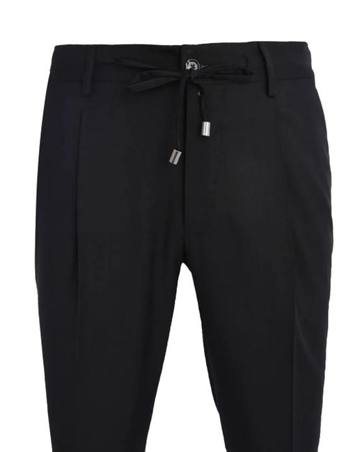 メンズ Luigi Borrelli Napoli ドローストリング パンツ Blue