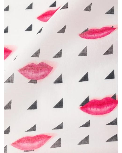 Prada Black Printed Cotton Pareo