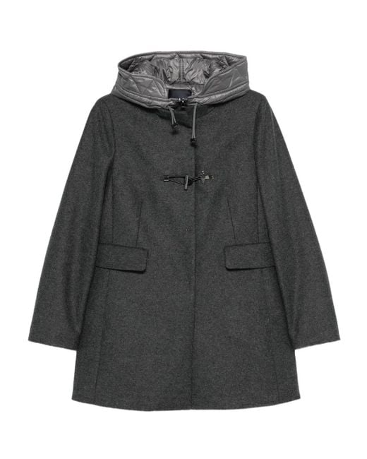 Fay フーデッドコート Gray