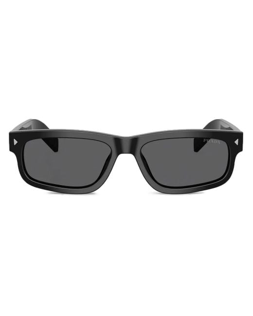 メンズ Prada メタルプレート サングラス Gray
