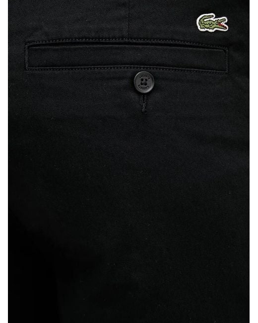 Short À Patch Logo Lacoste pour homme en coloris Black