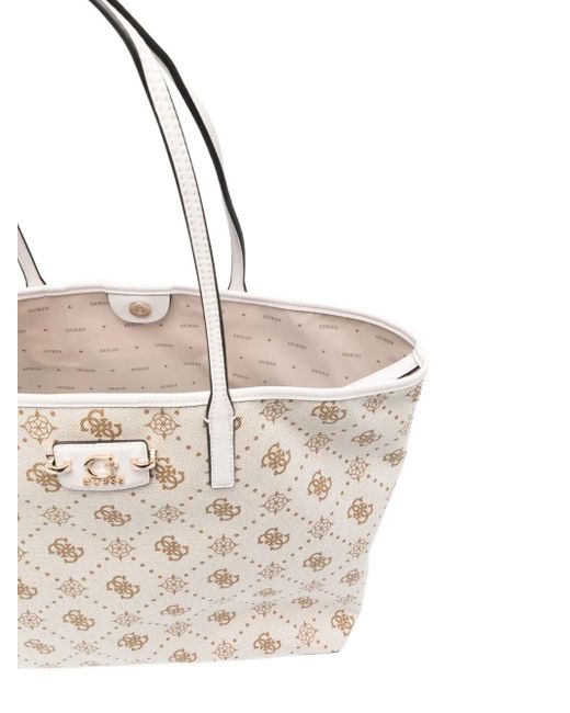 Guess Natural Neda Tote Bag mit Logo-Schild