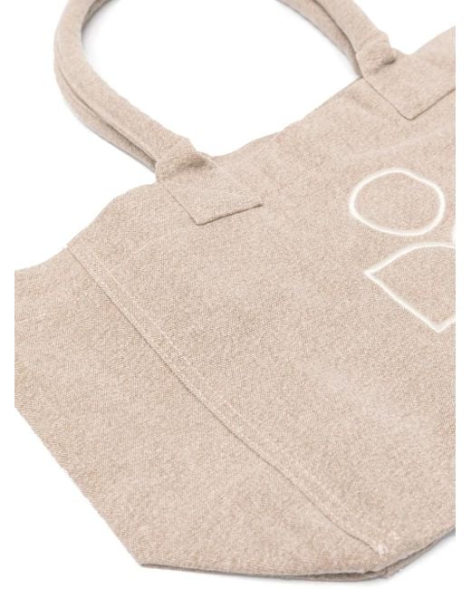 Isabel Marant Natural Yenky Zipped Canvas Tote