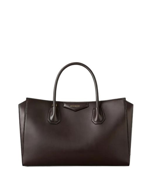 Givenchy Brown Medium Antigona Leather Tote Bag