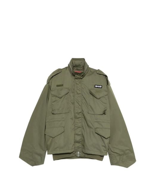 032c Green Veste À Poche À Rabat