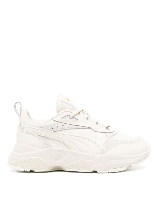 PUMA White Cassia Lux Sneakers