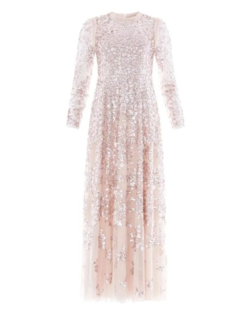 Robe Mi-Longue Rosanna À Détail De Laçage Needle & Thread en coloris Pink