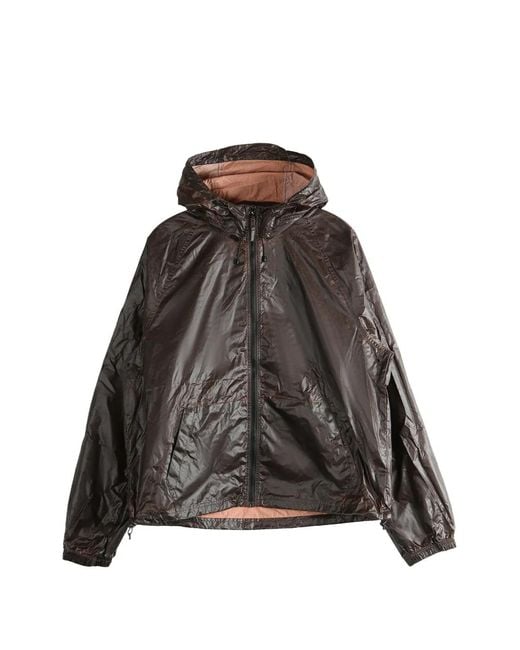 Stussy Brown Crease-Effect Ripstop Jacket for men