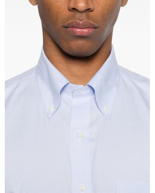Brooks Brothers White Buttoned Long-Sleeve Shirt for men