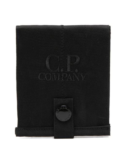 C P Company Portemonnee Met Geborduurd Logo in het Black voor heren