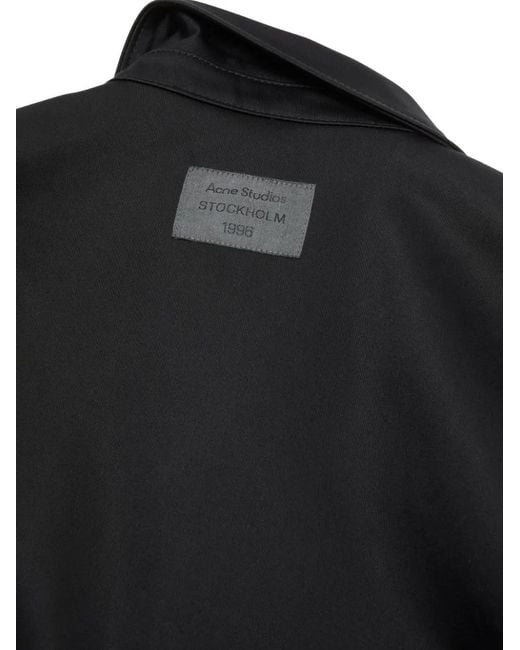 Acne Black Button-Fastening Jacket for men