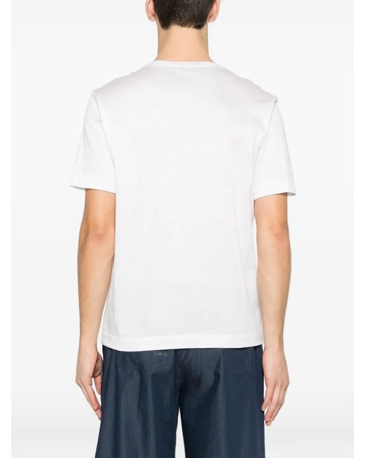 Panicale White Round-Neck T-Shirt for men