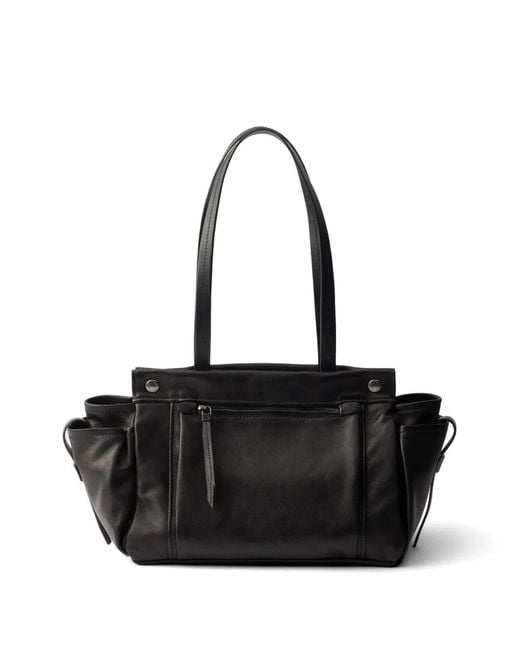 Prada Black Large Route Tote Bag