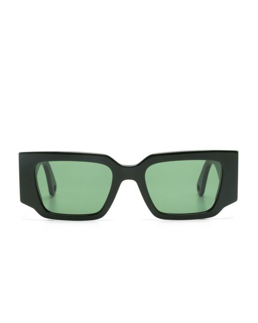 Lanvin Green Curb Rectangle-frame Sunglasses