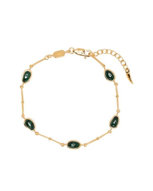 Missoma Natural Malachite-embellished Chain Bracelet