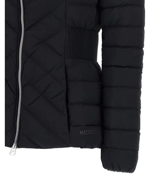Mackage Black Quilted Hooded Jacket