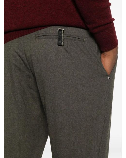 White Sand Gray Jack Button-Fly Trousers for men