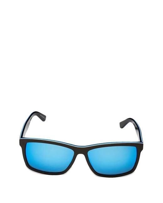 Lacoste Blue Rectangle-Frame Sunglasses