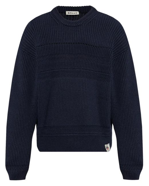 メンズ Bally コットン プルオーバー Blue