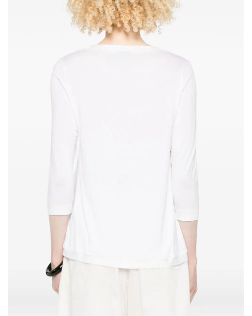 Whyci White Zebra-Print T-Shirt