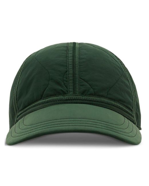 Burberry Green Quilted Baseball Cap for men