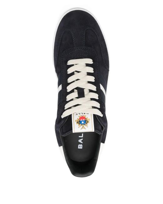 Baskets En Daim À Logo Imprimé Bally pour homme en coloris Black