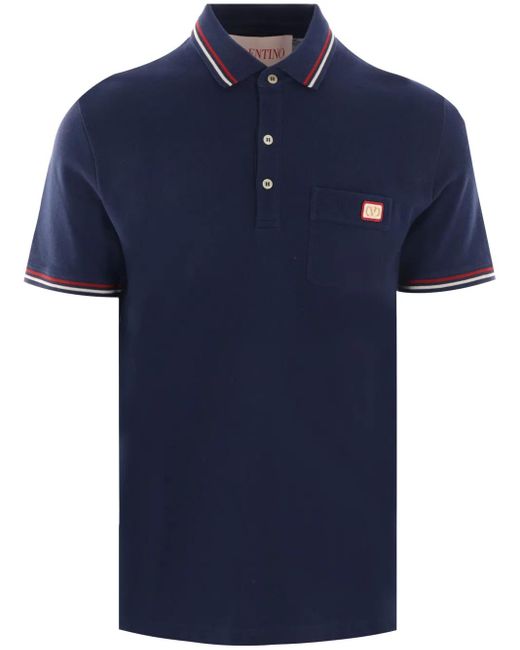 Valentino Garavani Blue Vlogo Polo Shirt for men