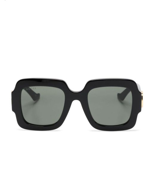Gucci Black GG1547S Square-frame Sunglasses