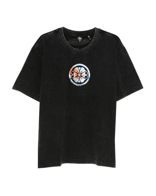Moose Knuckles Black Graphic T-Shirt for men